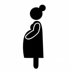 妊婦さん シルエット イラストの無料ダウンロードサイト シルエットac