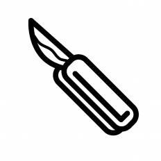 ナイフ シルエット イラストの無料ダウンロードサイト シルエットac