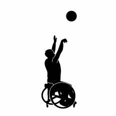 車椅子バスケ シルエット イラストの無料ダウンロードサイト シルエットac