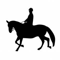 乗馬 シルエット イラストの無料ダウンロードサイト シルエットac