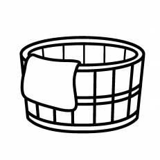 桶 シルエット イラストの無料ダウンロードサイト シルエットac