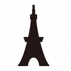 東京タワー シルエット イラストの無料ダウンロードサイト シルエットac