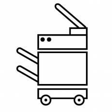 コピー機 シルエット イラストの無料ダウンロードサイト シルエットac