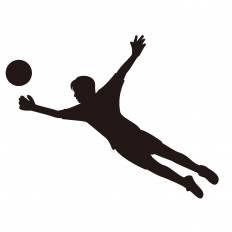 サッカー シルエット イラストの無料ダウンロードサイト シルエットac