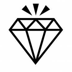 ダイヤモンド シルエット イラストの無料ダウンロードサイト シルエットac