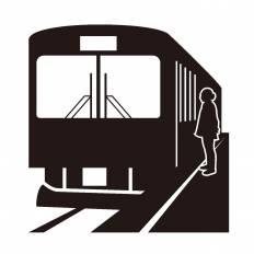 電車 シルエット イラストの無料ダウンロードサイト シルエットac