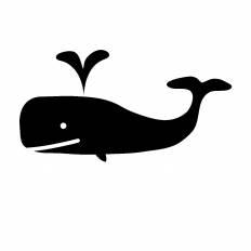クジラ シルエット イラストの無料ダウンロードサイト シルエットac