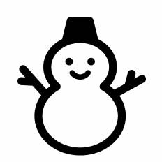 雪だるま シルエット イラストの無料ダウンロードサイト シルエットac