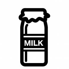 牛乳瓶 シルエット イラストの無料ダウンロードサイト シルエットac