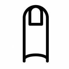 義指 シルエット イラストの無料ダウンロードサイト シルエットac