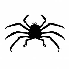 カニ シルエット イラストの無料ダウンロードサイト シルエットac