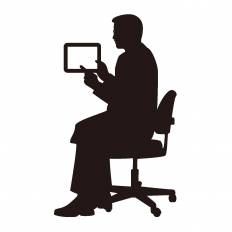 説明する医者 シルエット イラストの無料ダウンロードサイト シルエットac