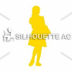 学生 黄 学生のシルエットイラスト 黄
