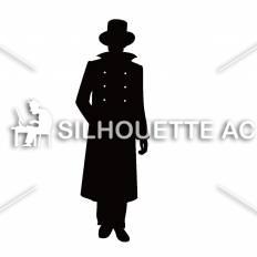 紳士 シルエット イラストの無料ダウンロードサイト シルエットac