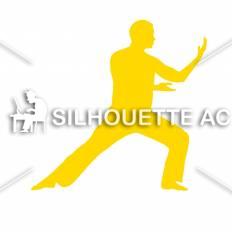 格闘技 黄 格闘技のシルエットイラスト 黄