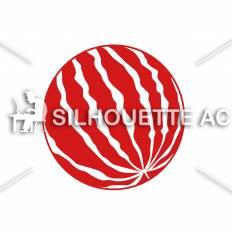 スイカ 赤 スイカのシルエットイラスト 赤