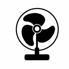 扇風機 シルエット イラストの無料ダウンロードサイト シルエットac