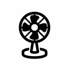 扇風機 シルエット イラストの無料ダウンロードサイト シルエットac