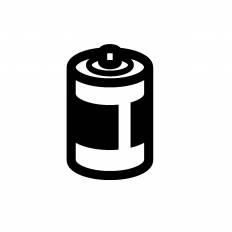 電池 シルエット イラストの無料ダウンロードサイト シルエットac