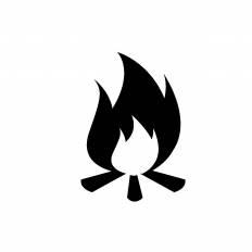 焚き火 シルエット イラストの無料ダウンロードサイト シルエットac