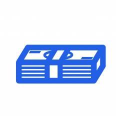 札束 青 札束のシルエットイラスト 青