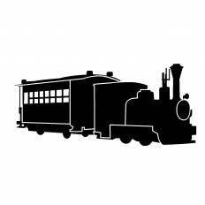 蒸気機関車 シルエット イラストの無料ダウンロードサイト シルエットac