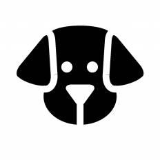 犬の顔 シルエット イラストの無料ダウンロードサイト シルエットac