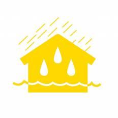 建物 黄 建物のシルエットイラスト 黄