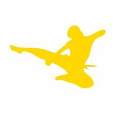 空手 黄 空手のシルエットイラスト 黄