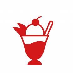 プリンアラモード 赤 プリンアラモードのシルエットイラスト 赤