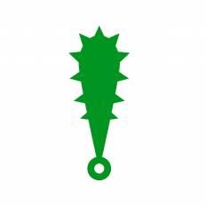 金棒 緑 金棒のシルエットイラスト 緑