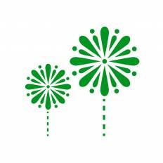 花火 緑 花火のシルエットイラスト 緑