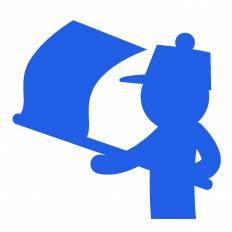鼓笛隊 青 鼓笛隊のシルエットイラスト 青