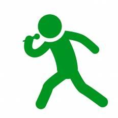 ボーカル 緑 ボーカルのシルエットイラスト 緑