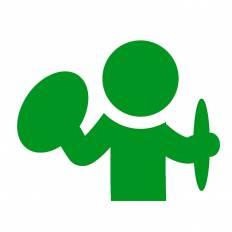 シンバル 緑 シンバルのシルエットイラスト 緑