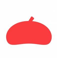 ベレー帽｜シルエット イラストの無料ダウンロードサイト「シルエットAC」