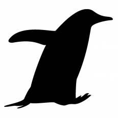 ペンギン シルエット イラストの無料ダウンロードサイト シルエットac
