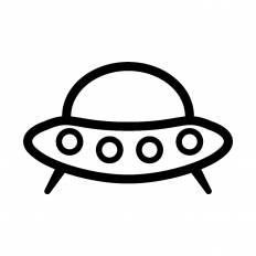 Ufo シルエット イラストの無料ダウンロードサイト シルエットac