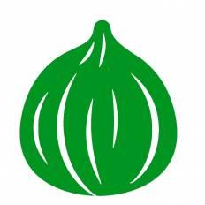 いちじく 緑 いちじくのシルエットイラスト 緑