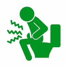 下痢 緑 下痢のシルエットイラスト 緑