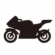 バイク シルエット イラストの無料ダウンロードサイト シルエットac