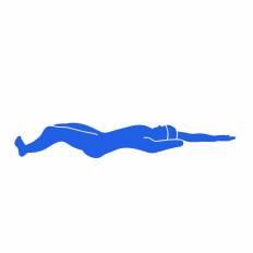 水泳 青 水泳のシルエットイラスト 青