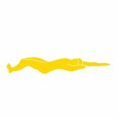 水泳 黄 水泳のシルエットイラスト 黄