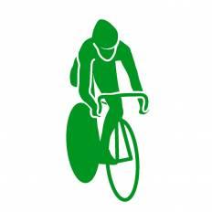 ロードバイク 緑 ロードバイクのシルエットイラスト 緑